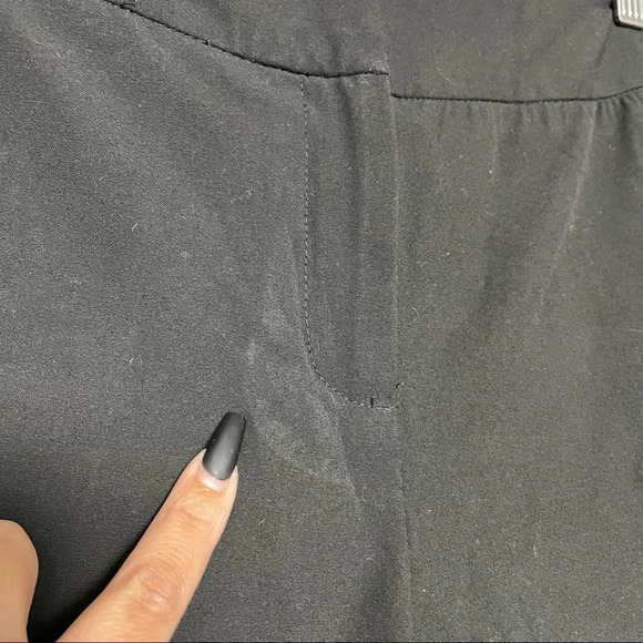 Chico’s Black Wide Leg Trousers  Work Pants Size 1.5 Reg / US 10 - Picture 6 of 14